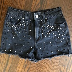 Topshop Studded Shorts